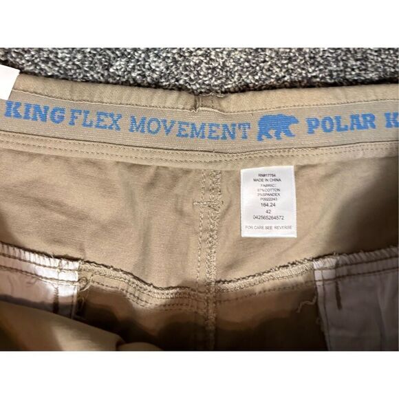 Khaki Shorts Polar King By KEY Size Size 42 New NWT - Picture 3 of 8